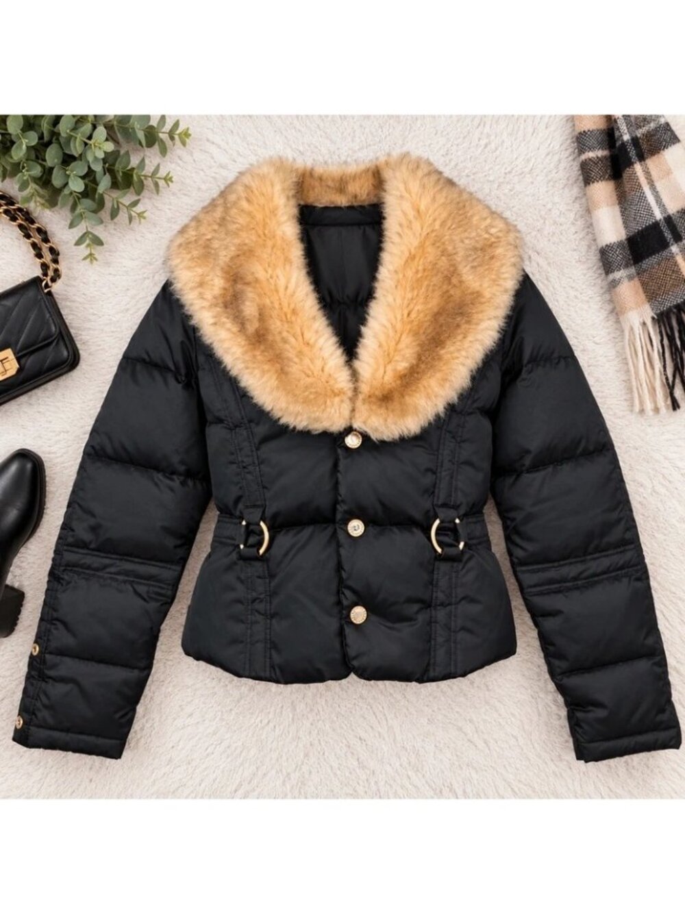 Vintage Pepe Jeans London black puffer jacket